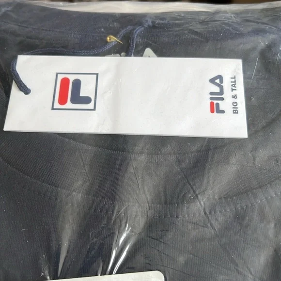 FILA Men's Dark Blue Tee - 6XL big - Picture 3 of 3